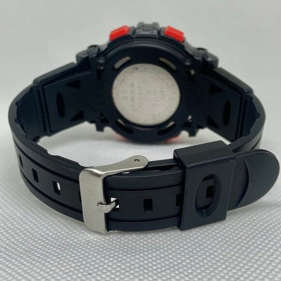 Lavaredo men digital watch alarm chrono 43mm case day date 5ATMWR running - Picture 4 of 6